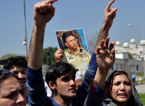 Anhänger von Pervez Musharraf in Islamabad