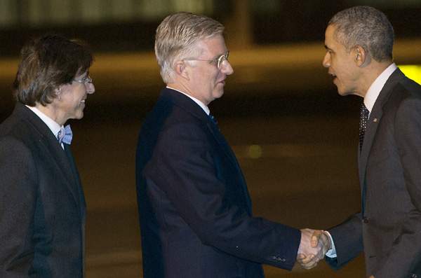 "Warmherziger Empfang" für Obama am Flughafen Zaventem