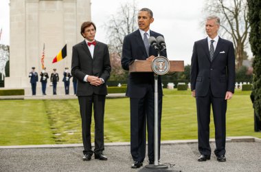 US-Präsident Barack Obama besucht Soldatenfriedhof in Waregem