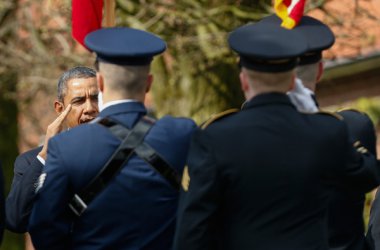 US-Präsident Barack Obama besucht Soldatenfriedhof in Waregem