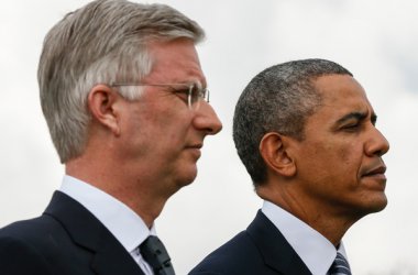 US-Präsident Barack Obama besucht Soldatenfriedhof in Waregem