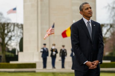 US-Präsident Barack Obama besucht Soldatenfriedhof in Waregem