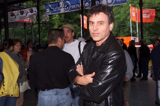 Sänger Pierre Rapsat am 23.7.1999 bei den Francofolies de Spa