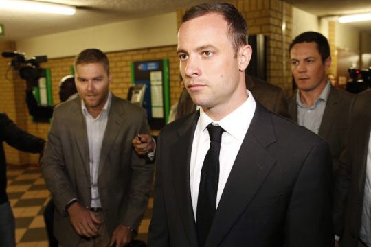 Oscar Pistorius vor dem Auftakt des Mordprozesses in Pretoria