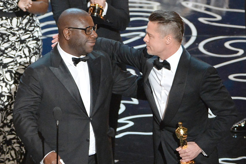 Oscar für den besten Film für "12 Years a Slave" von Regisseur Steve McQueen und Coproduzent Brad Pitt