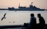 Russisches Kriegsschiff im Hafen von Sewastopol (Archivbild: Filippo Monteforte/AFP)