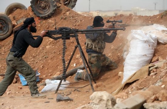 Syrische Oppositionskämpfer im Gebiet Sheikh Najjar, außerhalb von Aleppo (3.3.)