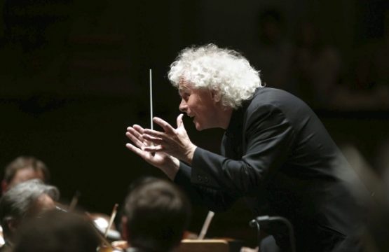 Simon Rattle und die Berliner Philharmoniker am 2.5.2011 in Madrid