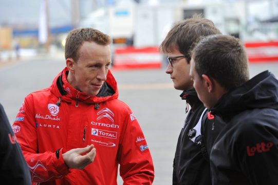 Unterstützung aus der WM: Kris Meeke gab dem Rallye-Nachwuchs Tipps