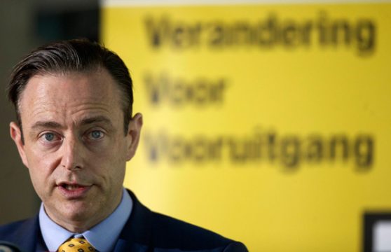 N-VA-Chef Bart De Wever stellt Teil eins des Parteiprogramms in Brüssel vor