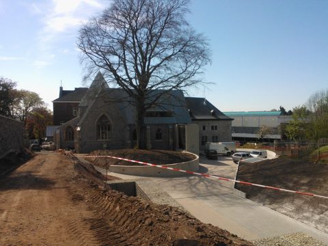 Heidberg-Kloster in Eupen kurz vor der Fertigsstellung der Renovierungsarbeiten - Bild: BRF