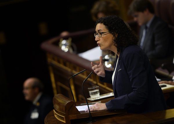 Marta Rovira stellt das Vorhaben "Unabhängigkeitsreferendum" vor