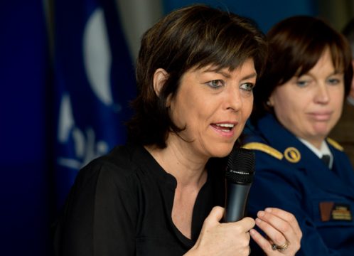 Joëlle Milquet und Catherine De Bolle stellen die Umsetzung der Polizeireform vor