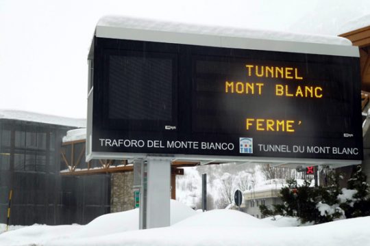 Der Mont-Blanc-Tunnel wurde für zwei Stunden gesperrt (Archivbild)
