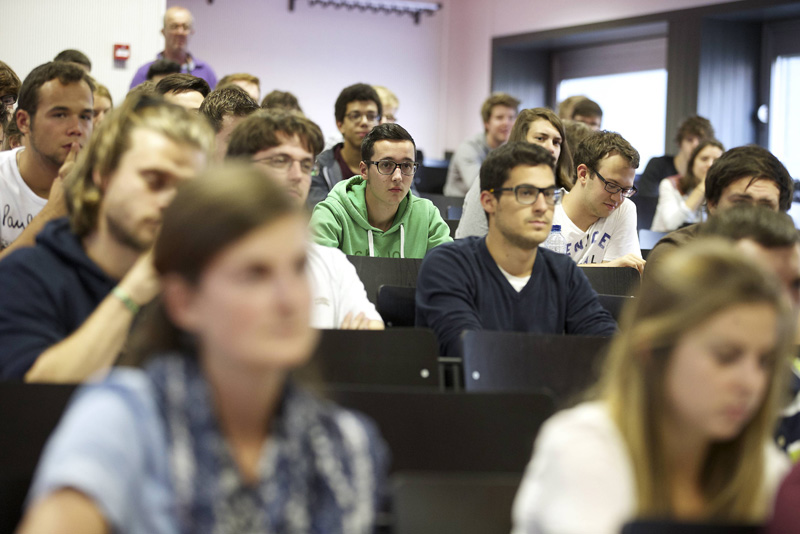 Studenten bei einer Vorlesung an der Universität Gent
