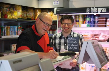 Serge Heinen (rechts) hat die Aktion initiiert (Bild: Cedric Clooth)