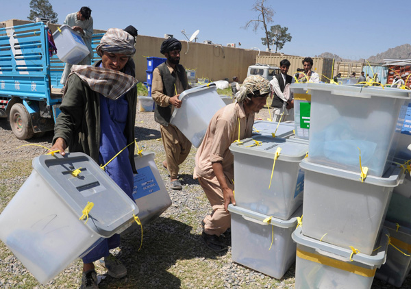 Wahlhelfer in Afghanistan