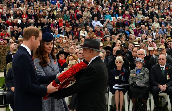 William und Kate besuchen eine Gedenkfeier für Soldaten des Ersten Weltkriegs