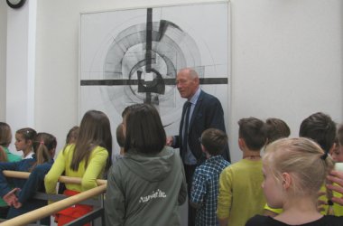 Gemeindeschule Raeren besuchte Ausstellung André Blank