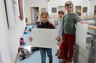 Gemeindeschule Raeren besuchte Ausstellung André Blank