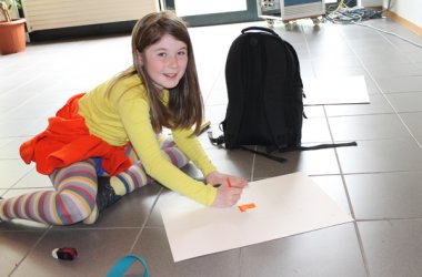 Gemeindeschule Raeren besuchte Ausstellung André Blank