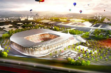 So soll das neue Nationalstadion in Brüssel aussehen - Bild: URBSFA/KBVB