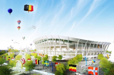 So soll das neue Nationalstadion in Brüssel aussehen - Bild: URBSFA/KBVB