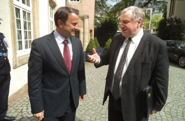 Treffen zwischen Ministerpräsident Karl-Heinz Lambertz und Luxemburgs Premier Xavier Bettel