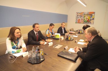 Treffen zwischen Ministerpräsident Karl-Heinz Lambertz und Luxemburgs Premier Xavier Bettel