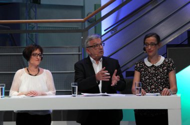 Debatte zu den Föderalwahlen im BRF-Funkhaus