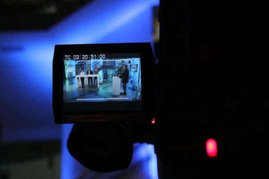 Debatte zu den Föderalwahlen im BRF-Funkhaus