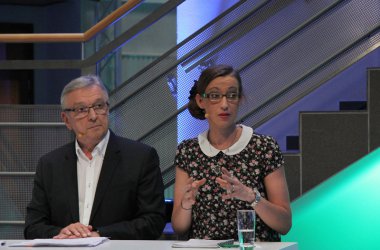 Debatte zu den Föderalwahlen im BRF-Funkhaus