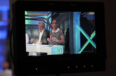 Debatte zu den Föderalwahlen im BRF-Funkhaus