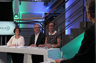Debatte zu den Föderalwahlen im BRF-Funkhaus