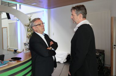 Debatte zu den Föderalwahlen im BRF-Funkhaus - Vorbereitungen
