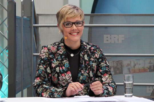 Debatte zu den Regionalwahlen im BRF-Funkhaus - Vorbereitungen