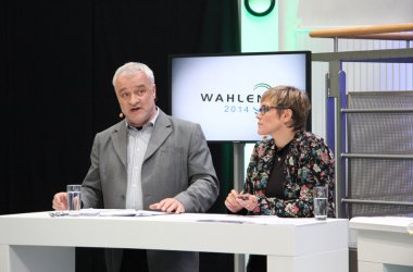 Debatte zu den Regionalwahlen im BRF-Funkhaus