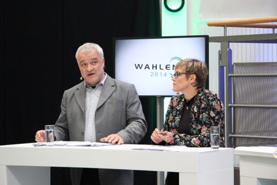 Debatte zu den Regionalwahlen im BRF-Funkhaus