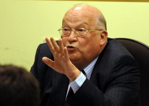 Jean-Luc Dehaene vor dem Dexia-Untersuchungsausschuss 2011 (Bild: Eric Lalmand/BELGA)