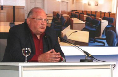 5.5.2008: Jean-Luc Dehaene referiert im BRF-Funkhaus über “die EU nach dem Vertrag von Lissabon”