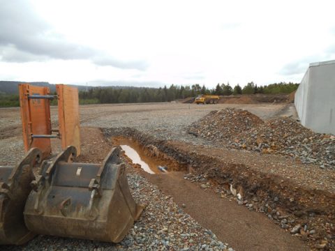 Hier entsteht die Asphaltmischanlage von Enrobest