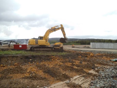 Hier entsteht die Asphaltmischanlage von Enrobest