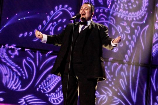 Axel Hirsoux bei der ersten Probe