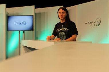 Debatte zu den Europawahlen - Vorbereitungen: Lichtcheck
