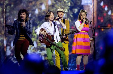 Beim Eurovision Song Contest wird es wieder bunt - Bild: Aarzemniek aus Estland (Bax Lindhardt/AFP)