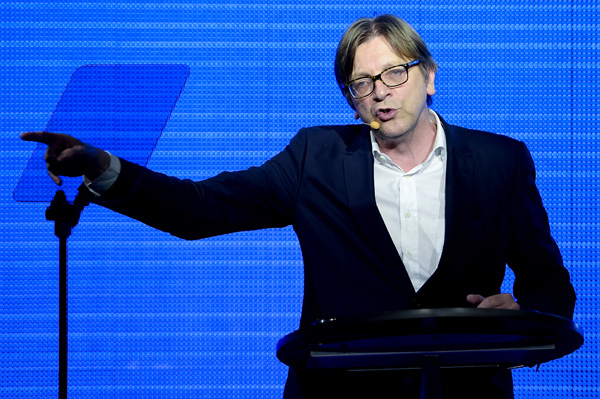 Guy Verhofstadt ist belgischer Spitzenkandidat für das Amt des EU-Kommissionspräsidenten