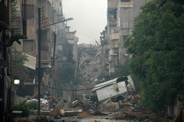 Die syrische Stadt Homs am 8. Mai