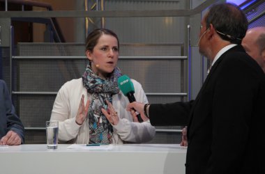 Isabelle Weykmans bei der Elefantenrunde im BRF