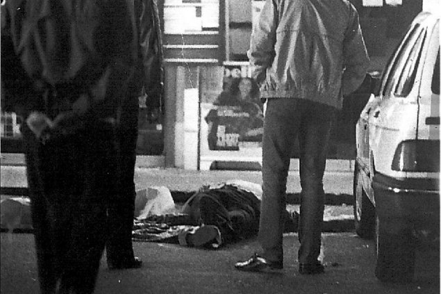 Nach einem Überfall der Killerbande von Brabant auf einen Supermarkt in Overijse (27.9.1985)