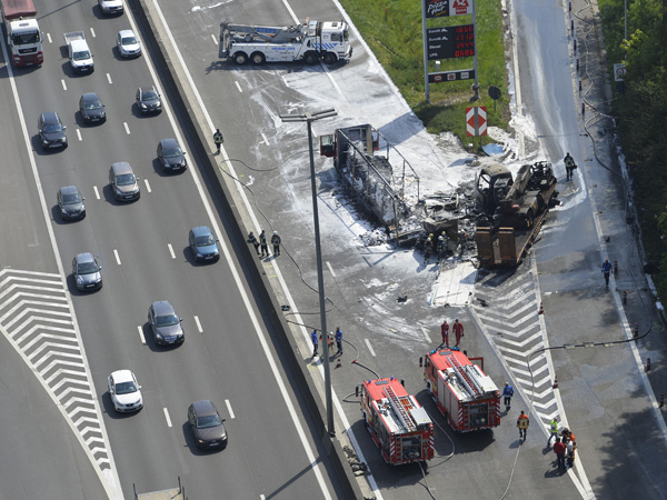 Tödlicher Unfall auf E40 bei Groot-Bijgaarden